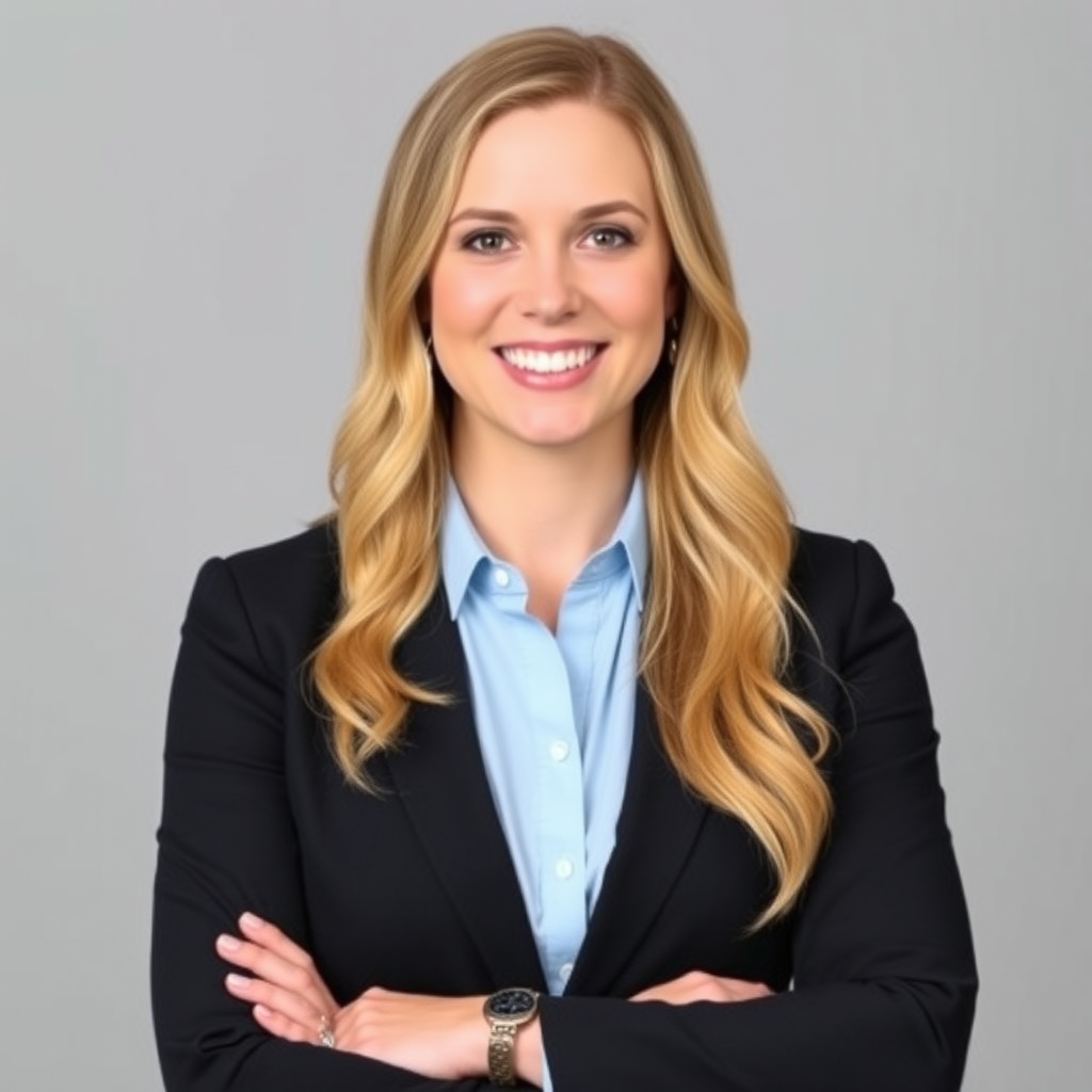 Professional headshot of Emma Kelly, Client Success Specialist with 8 years financial consulting experience, wearing professional attire with a warm smile